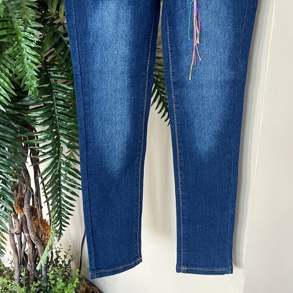 Brand New DKNY Girls Skinny Jeans Laguna Blue Ankle Length Stretch - Picture 3 of 16